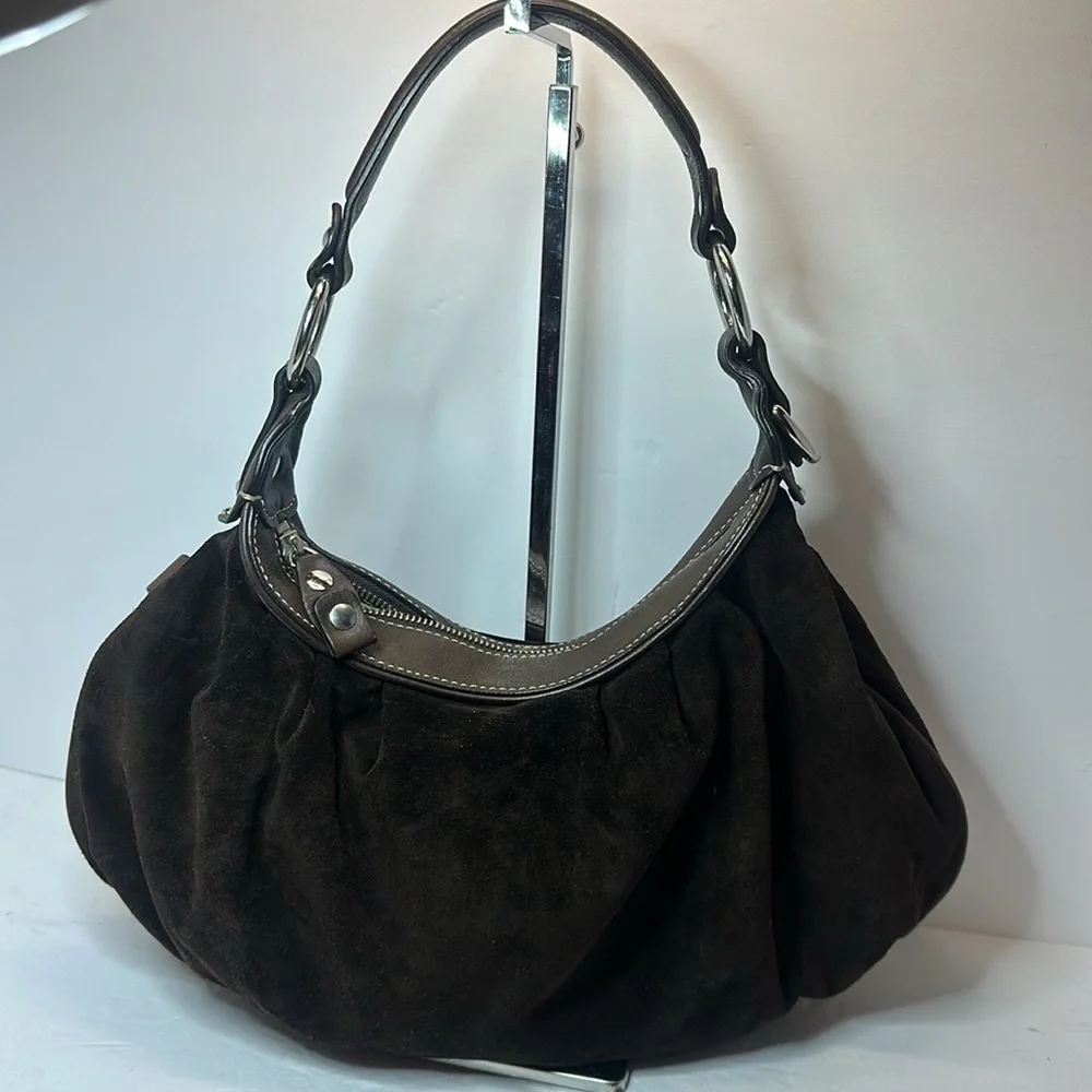 Y2K Juicy Couture Brown leather and suede shoulder bag 🤩 - Picture 6 of 14